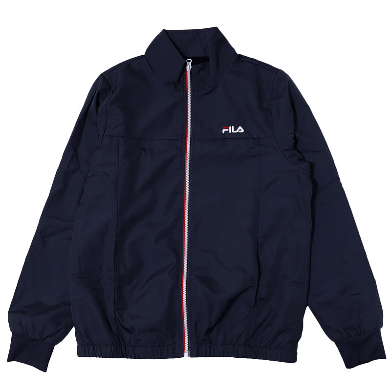 ウインドブレーカー 裏 フリース FILA M L LL ジップアップ フルジップ フリース レディース ネイビー ブラック グレー FILA フィラ (送料無料) (在庫限り)