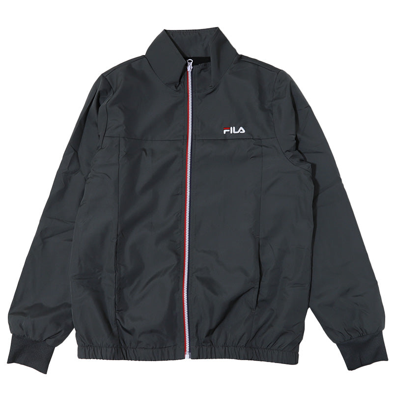 ウインドブレーカー 裏 フリース FILA M L LL ジップアップ フルジップ フリース レディース ネイビー ブラック グレー FILA フィラ (送料無料)