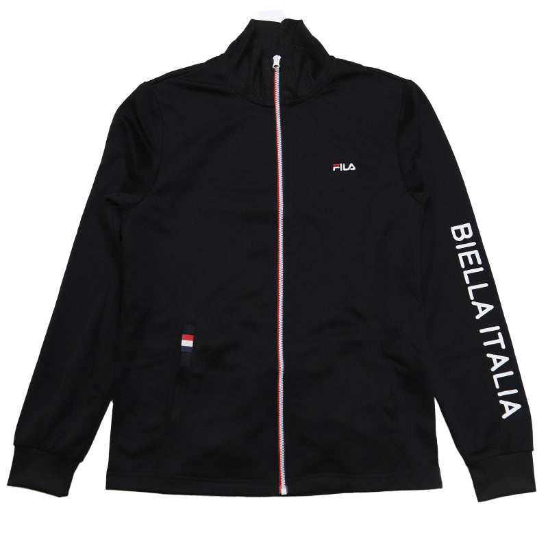 ジャージ メンズ 裏起毛 上 FILA M L LL ( アウター トップス 上 トラックジャケット ジップアップ フルジップ スポーツ ウエア 男性 FILA フィラ 紫外線 ) (在庫限り)