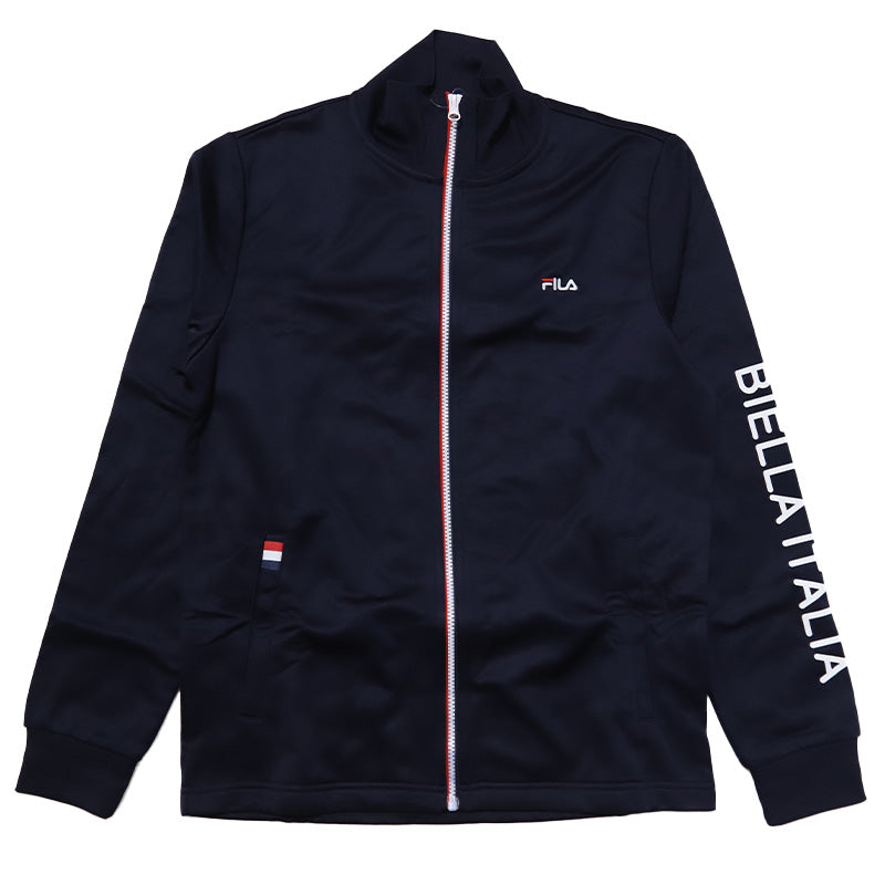 ジャージ メンズ 裏起毛 上 FILA M L LL ( アウター トップス 上 トラックジャケット ジップアップ フルジップ スポーツ ウエア 男性 FILA フィラ 紫外線 ) (在庫限り)