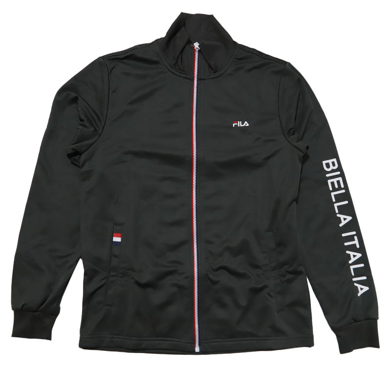 ジャージ メンズ 裏起毛 上 FILA M L LL ( アウター トップス 上 トラックジャケット ジップアップ フルジップ スポーツ ウエア 男性 FILA フィラ 紫外線 ) (在庫限り)