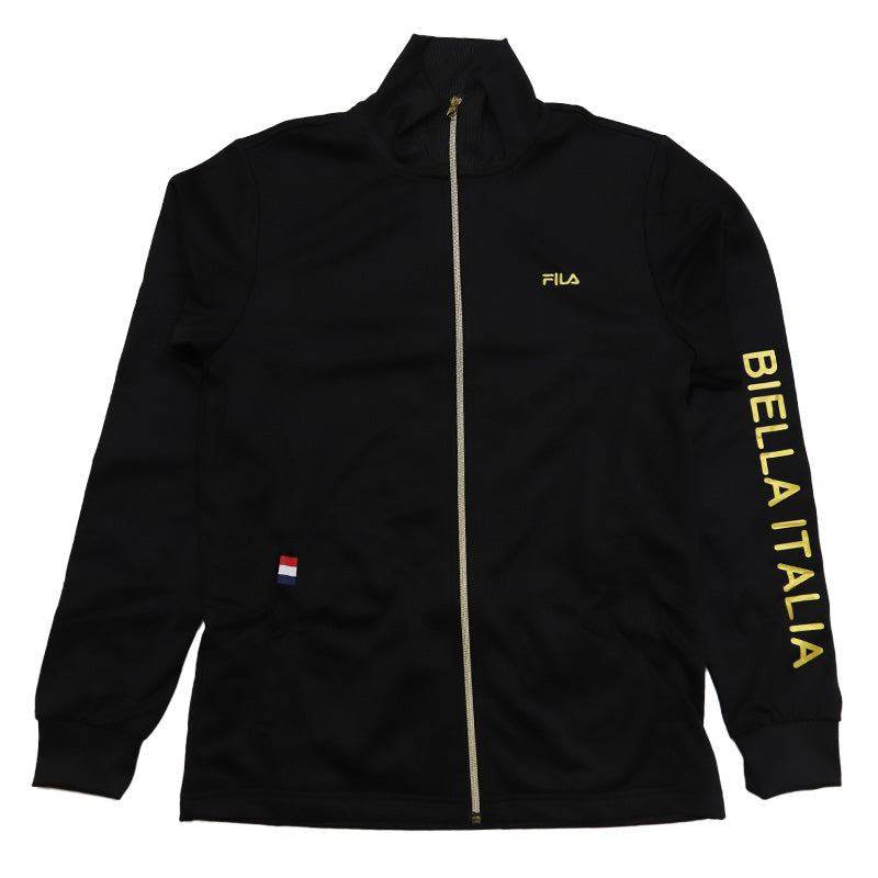 ジャージ メンズ 裏起毛 上 FILA M L LL ( アウター トップス 上 トラックジャケット ジップアップ フルジップ スポーツ ウエア 男性 FILA フィラ 紫外線 ) (在庫限り)