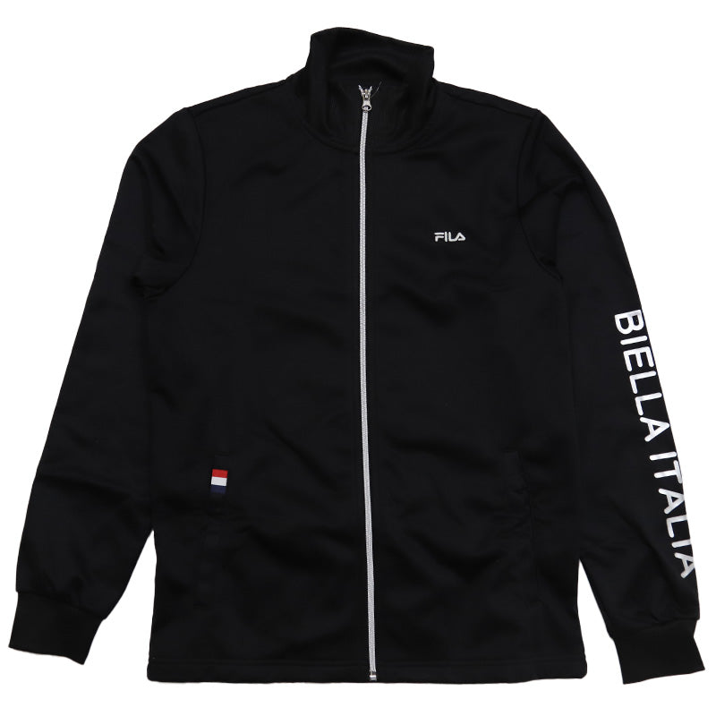 ジャージ メンズ 裏起毛 上 FILA M L LL ( アウター トップス 上 トラックジャケット ジップアップ フルジップ スポーツ ウエア 男性 FILA フィラ 紫外線 ) (在庫限り)