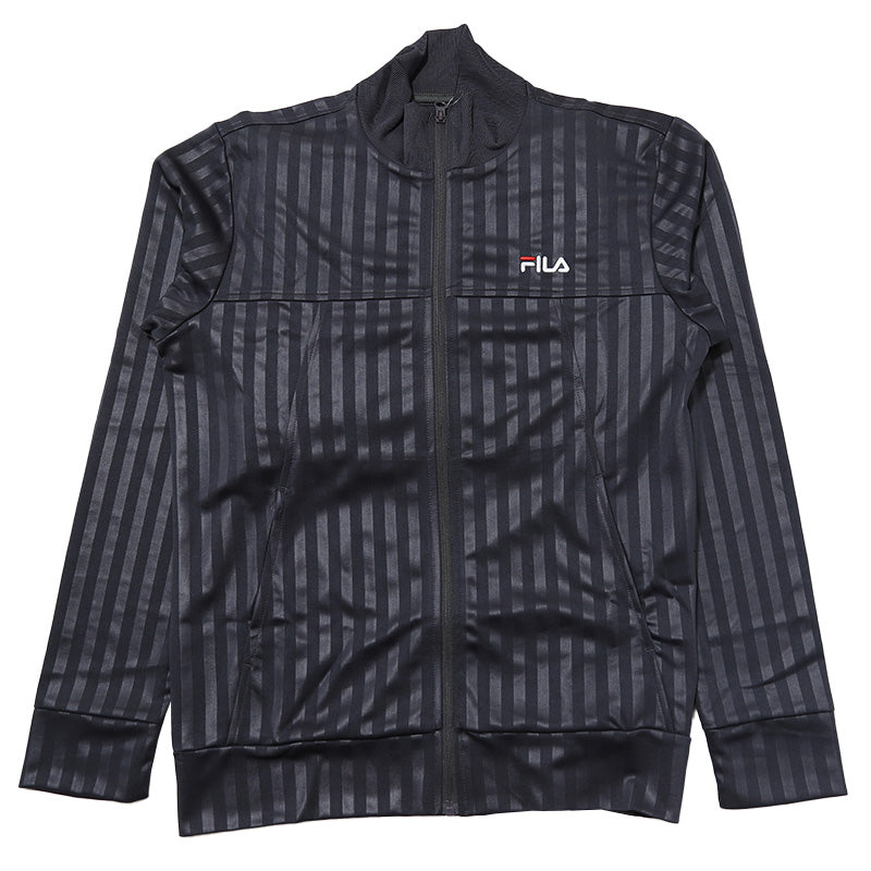 FILA メンズ ジャージ ジャケット M~LL アウター トップス 上 ジップアップ フルジップ スポーツ ウエア 男性 フィラ トラックジャケット 紫外線 M L LL (在庫限り)