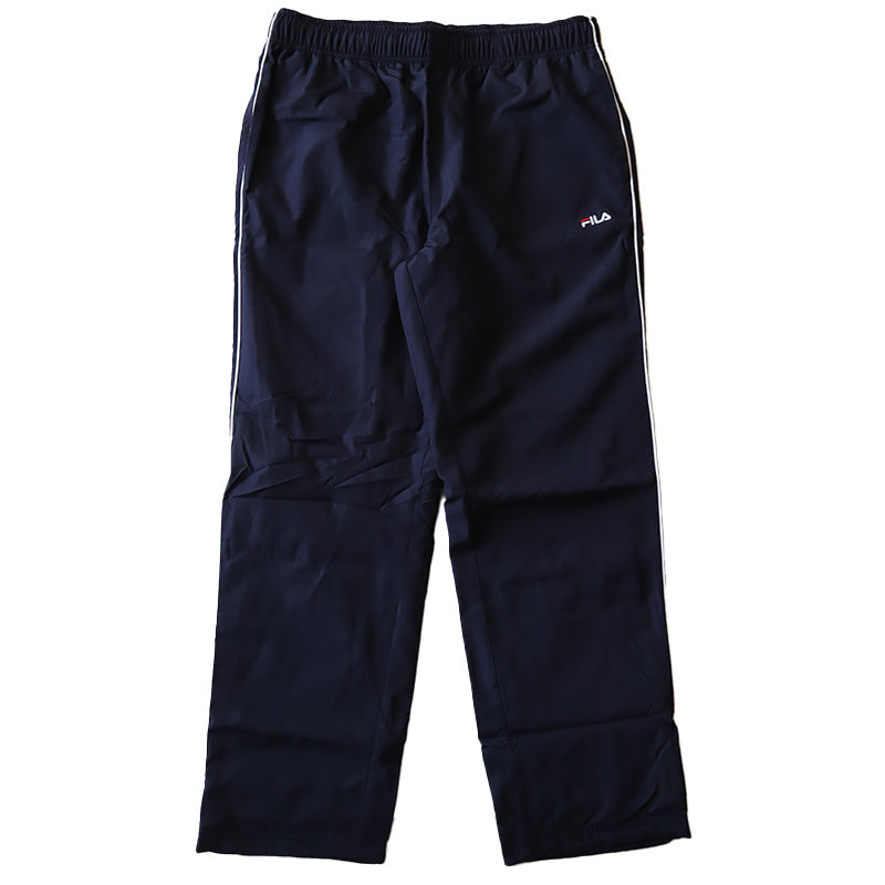 ロングパンツ FILA 裏トリコット M L LL ( ジャージロングパンツ 裏起毛 スポーツウェア ズボン パンツ FILA 運動 暖かい 冬 裏地 紫外線 ブラック チャコール ネイビー トリコット ) (在庫限り)