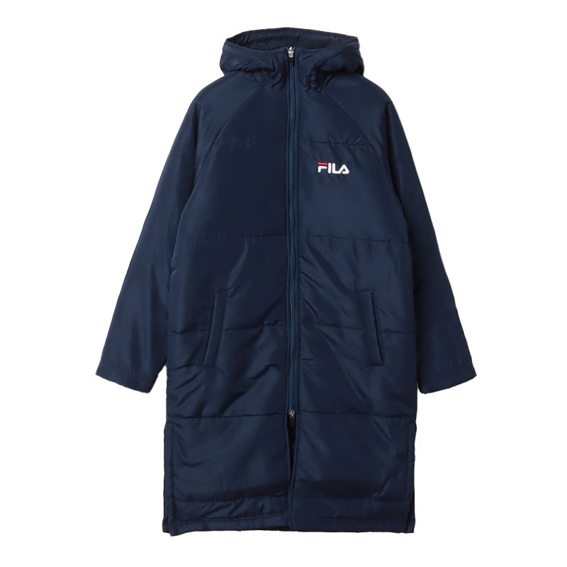 FILA ベンチコート ジュニア キッズ 裏ボア 130~160cm 子供服 冬服 コート 子供 子ども フード付き アウター サッカー スポーツウエア 保温 防寒 暖かい 防寒着 130 140 150 160 フィラ (送料無料)