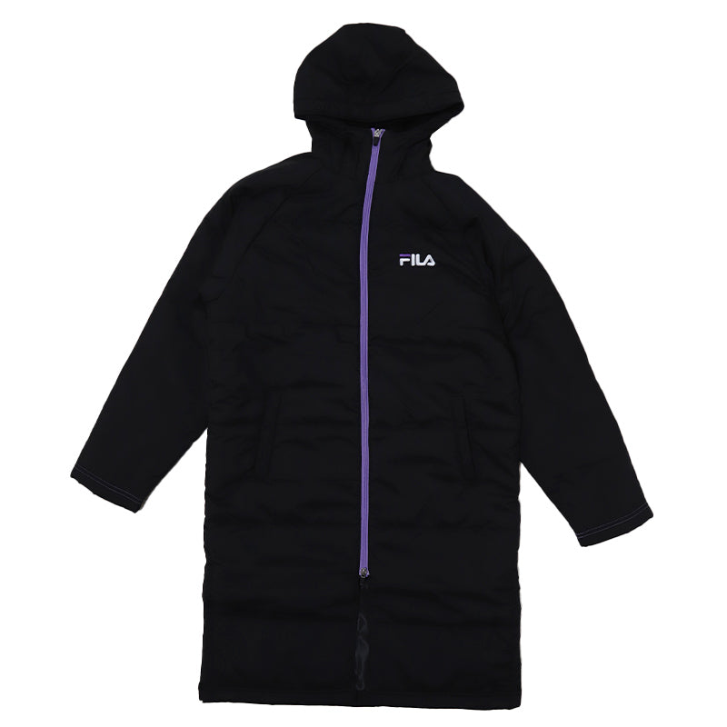 FILA ベンチコート ジュニア キッズ 裏ボア 130~160cm 子供服 冬服 コート 子供 子ども フード付き アウター サッカー スポーツウエア 保温 防寒 暖かい 防寒着 130 140 150 160 フィラ (送料無料)