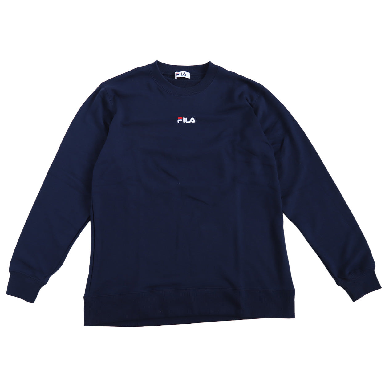 メンズ スウェット トレーナー トップス 長袖 シャツ FILA フィラ ロゴ M L LL ユニセックス 男女兼用 秋 春 レディース ワンポイント 裏毛 (在庫限り)