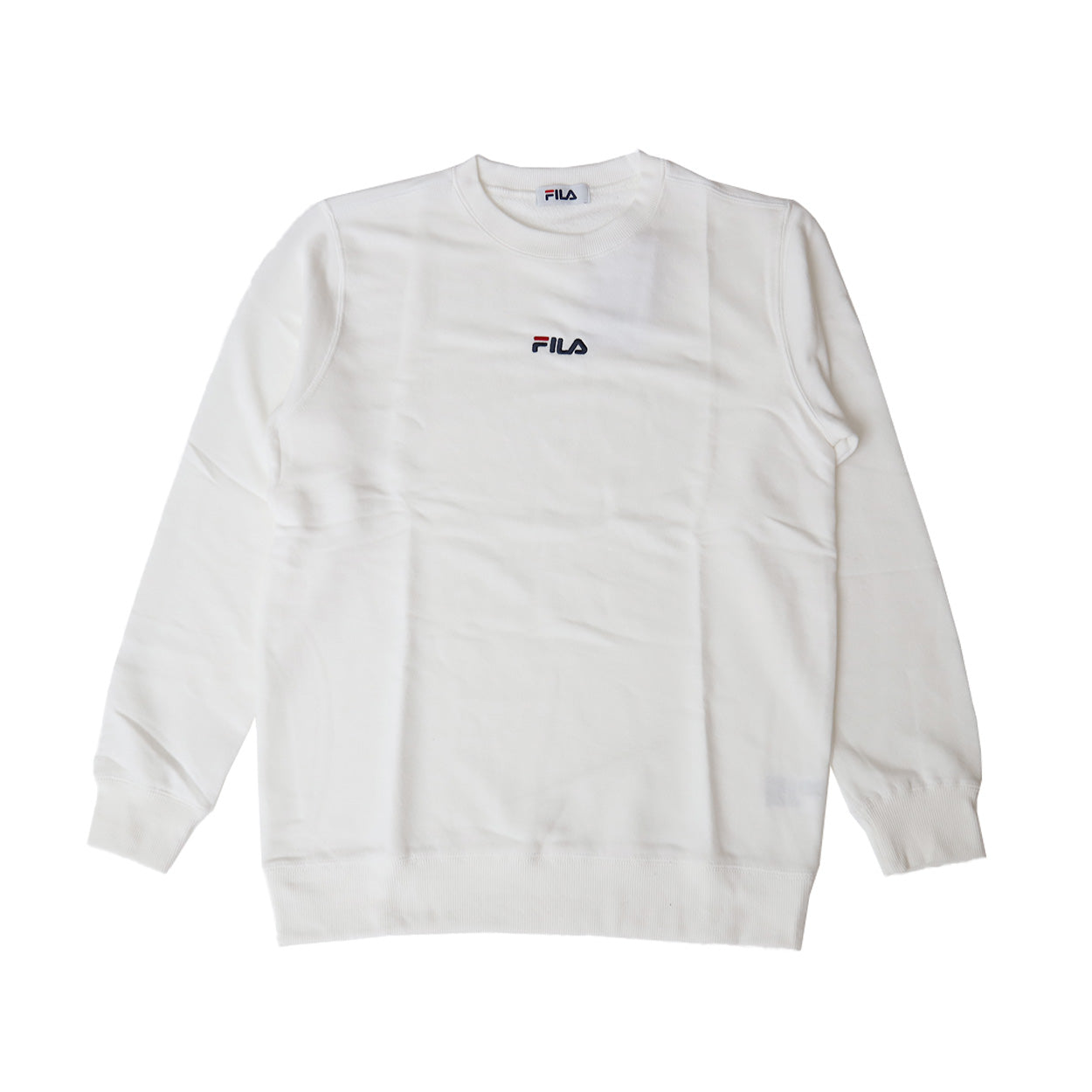 FILA スウェット トレーナー レディース 裏毛 長袖 トップス M L LL スエット 秋 春 ワンポイント プルオーバー (在庫限り)