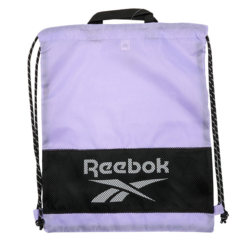 ナップサック 持ち手付き 大きめ スポーツ Reebok フリーサイズ (男の子 女の子 体操着入れ 体操服袋 小学校 シューズ入れ シンプル 無地 リーボック スクール ナイロン) (在庫限り)