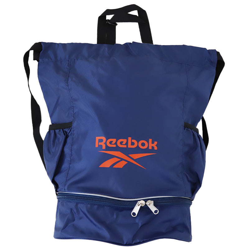 プールバッグ プールバック キッズ 男の子 女の子 子供 ナップサック Reebok 2重底 フリーサイズ 2層 中学生 小学生 小学校 水着 シンプル ボンサック 大容量 水泳 (在庫限り)