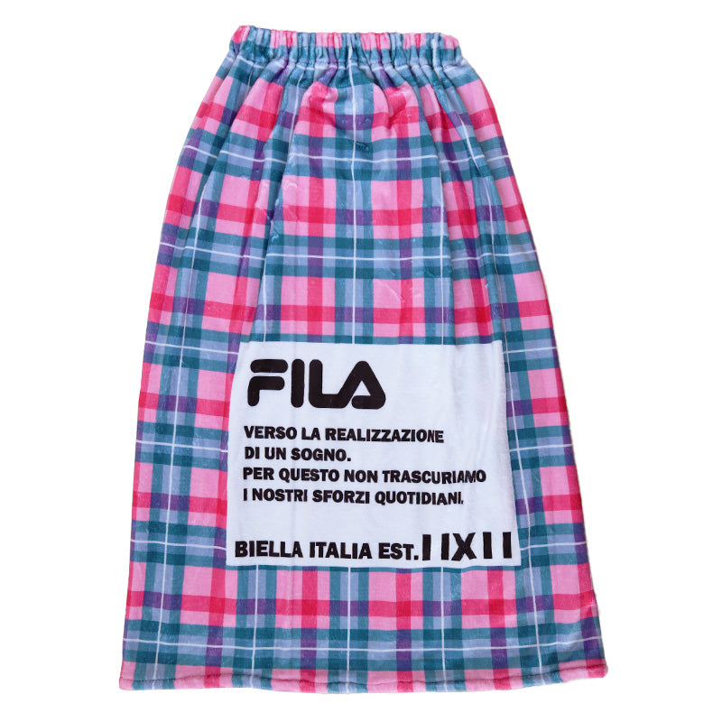 ラップタオル 巻きタオル FILA グラデーション 柄 80cm丈 (ビーチタオル バスタオル 小学生 プール 水泳 女の子 女子 男の子 男子 キッズ 子供 ジュニア 吸水)
