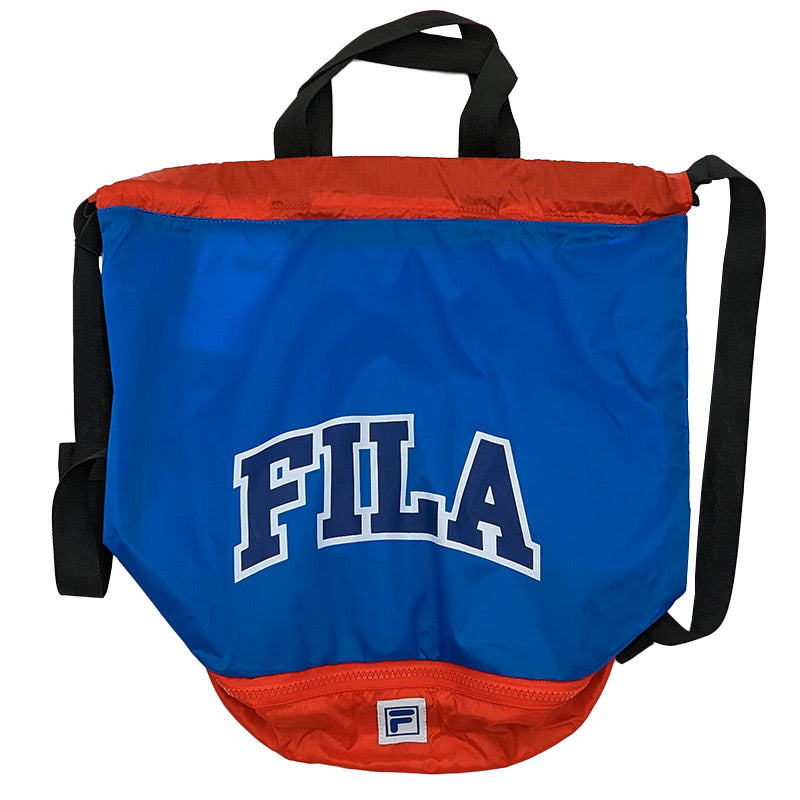 プールバッグ プールバック 男の子 女の子 キッズ スポーツ 大きめ 持ち手付き FILA フリーサイズ (二重底 ボンサック 小学校 小学生 中学生 大容量 ファスナー 下ポケット) (在庫限り)