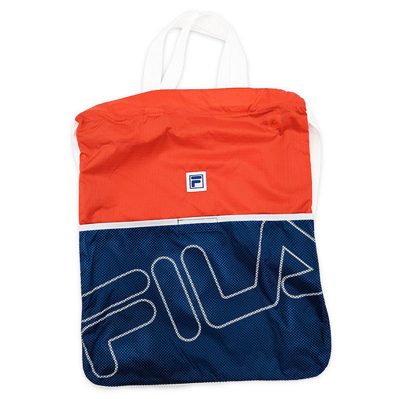 ナップサック マチ 持ち手付き 大きめ スポーツ FILA フリーサイズ (男の子 女の子 体操着 小学校 シューズ入れ 大容量 広がる フィラ スクール ナイロン) (在庫限り)