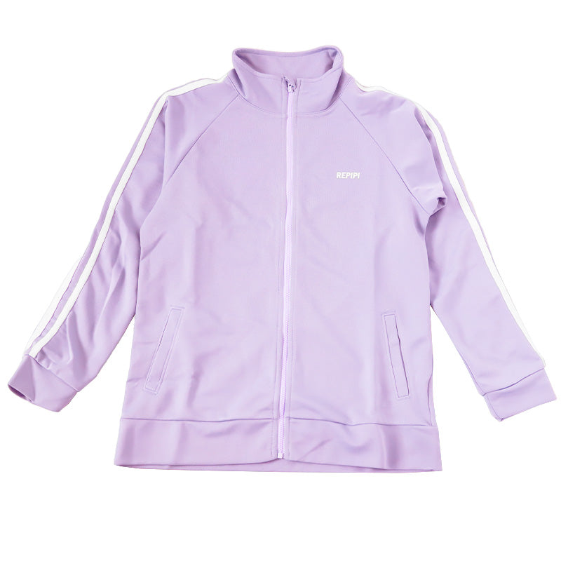 女の子 ジャージ ジュニア トップス 長袖 袖2本ライン 140 150 160 170 キッズ 子供 パステル 女子 運動着 アウター 紫外線 UVカット