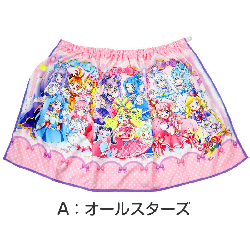 プリキュア ラップタオル 巻きタオル キッズ 女の子 マイクロファイバー 女子 60cm バスタオル プール タオル スイミング 子供 着替えタオル 子ども オールスターズ