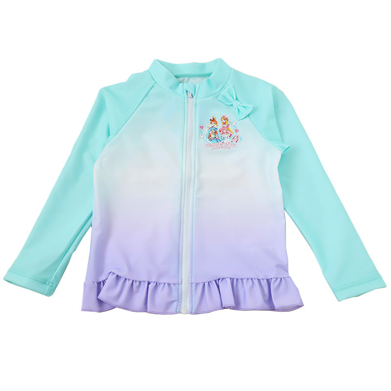 プリキュア ラッシュガード ひろがるスカイ ひろがるスカイ!プリキュア キッズ 女の子 子供 水着 uvカット 100 110 女児 子ども かわいい プール 紫外線対策 水泳 (在庫限り)