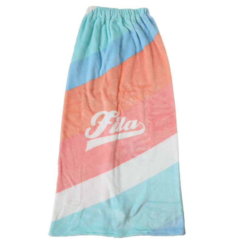 ラップタオル 巻きタオル FILA グラデーション 柄 96cm丈 ビーチタオル バスタオル 小学生 プール 水泳 女の子 女子 キッズ 子供 ジュニア 吸水 (在庫限り)