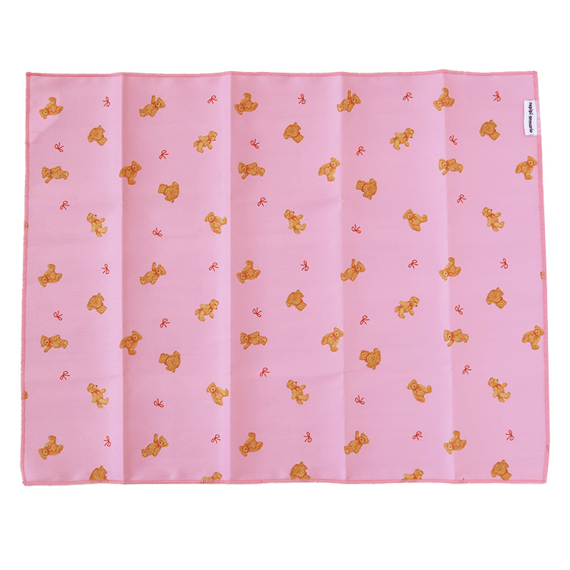 ランチクロス 女の子 ランチョンマット キッズ お弁当 給食 ナフキン 小学生 女子 かわいい 40×50cm 子供 ランチマット お弁当包み こども お弁当グッズ 小学校 うさぎ クマ ハート 可愛い おしゃれ (在庫限り)