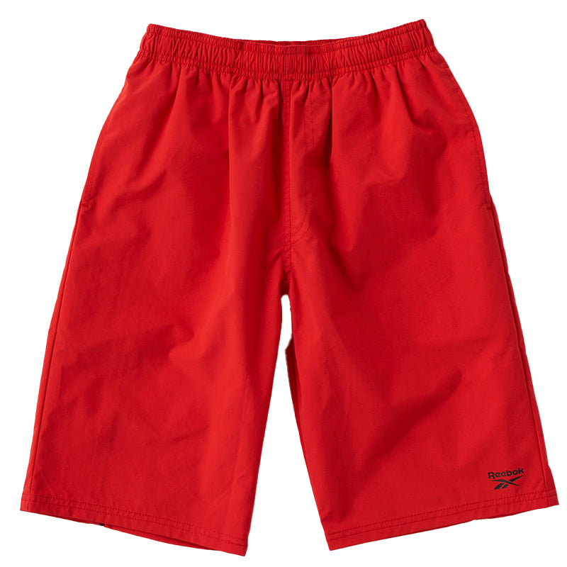 スクール水着 男の子 サーフパンツ キッズ シンプル Reebok 130 140 150 160 170 ミドル丈 水泳 海 プール 男児 男子 ジュニア 海パン 子ども 小学校 水泳 (在庫限り)