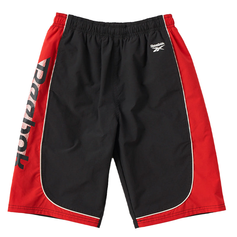 スクール水着 男の子 サーフパンツ キッズ シンプル Reebok 130 140 150 160 170 ミドル丈 水泳 海 プール 男児 男子 ジュニア 海パン 子ども 小学校 水泳 (在庫限り)