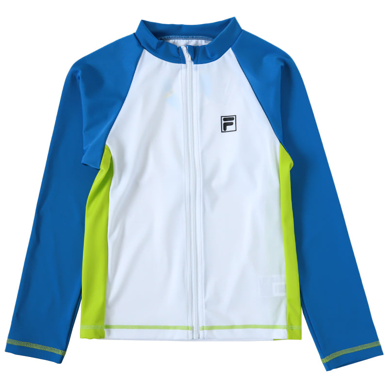 ラッシュガード 子供 男子 男の子 ジュニア キッズ FILA 長袖 130 140 150 160 170 フィラ スクール 水着 プール 紫外線対策 uvカット 水泳 学校 (在庫限り)