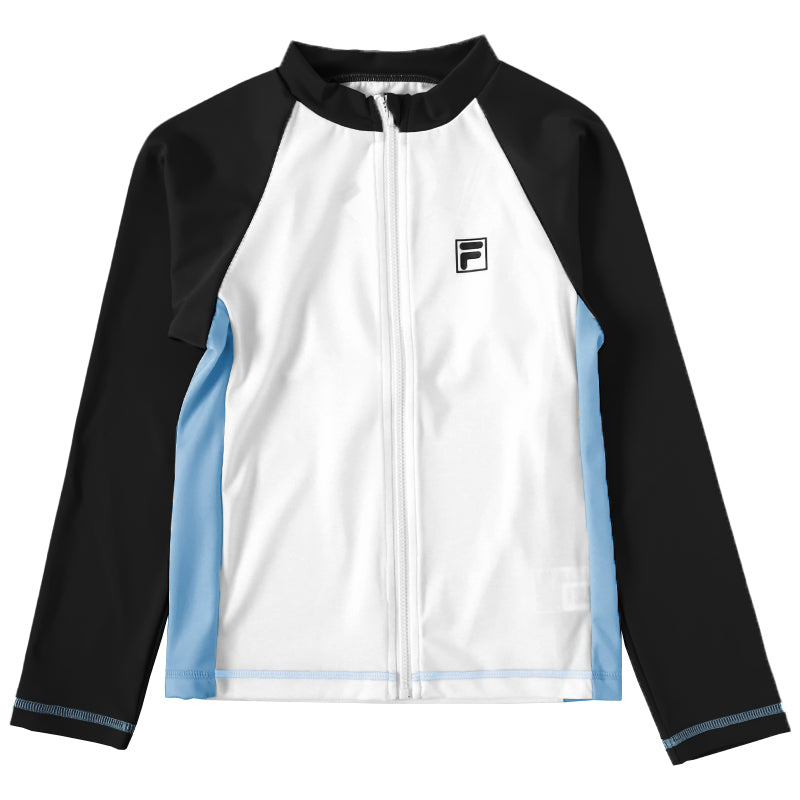ラッシュガード 子供 男子 男の子 ジュニア キッズ FILA 長袖 130 140 150 160 170 フィラ スクール 水着 プール 紫外線対策 uvカット 水泳 学校 (在庫限り)