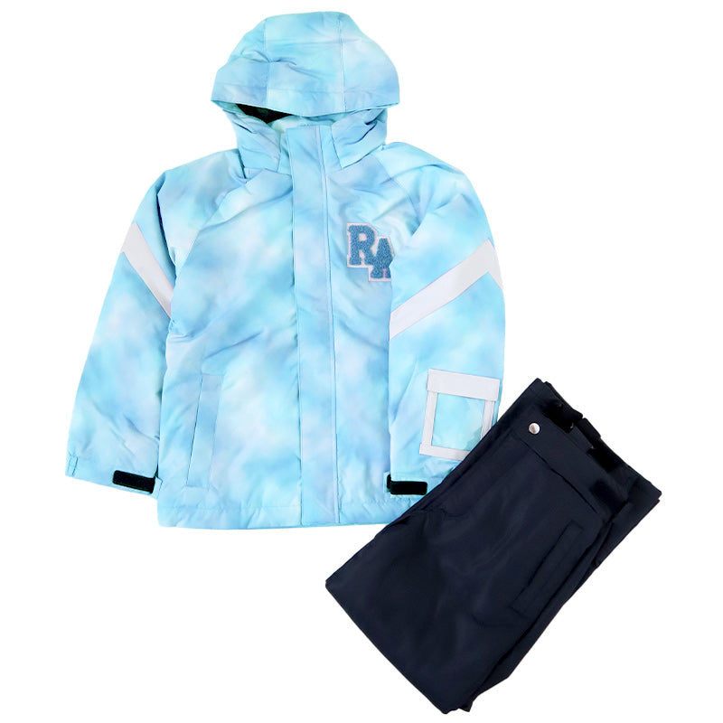 スノーウェア キッズ 上下セット 女子 子供 スノーボードウェア 130 140 150 160 170 耐水圧 ジュニア 子供用 女の子 女児 かわいい スキー 雪遊び ウエスト調節 (送料無料)