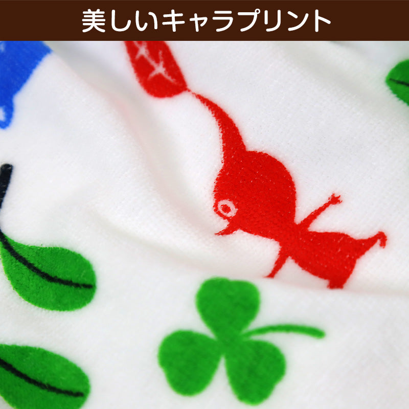 ラップタオル 巻きタオル 綿100% キャラクター かわいい キッズ 子供 80cm丈 ビーチタオル バスタオル 小学生 プール 水泳 男の子 男子 女の子 女子 ジュニア 吸水 ピクミン