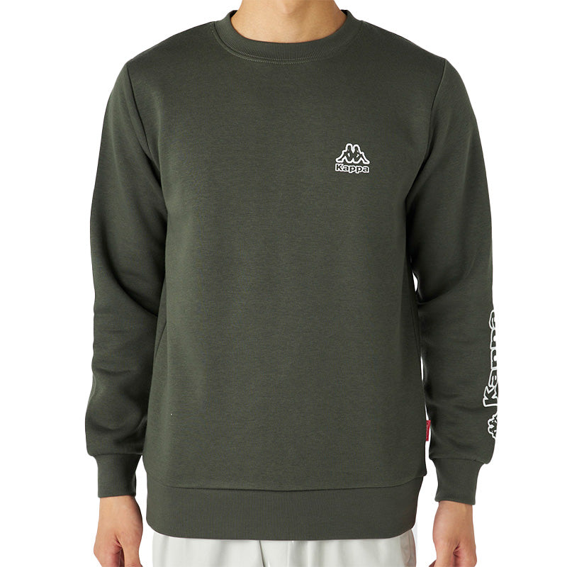 Kappa トレーナー メンズ 裏起毛 クルーネック スウェット あったか 暖かい M L LL 秋 冬 男性 男子 長袖 トップス 綿混 スポーツウェア 運動