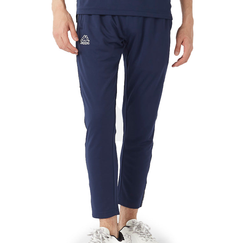 メンズ ロングパンツ メッシュパンツ Kappa スポーツパンツ 吸水速乾 UVカット 涼しい 軽量 9分丈 69cm丈 ジョガーパンツ ルームウェア M L LL 部屋着 トレーニング ランニング ジム ウォーキング 夏 ワンポイント シンプル
