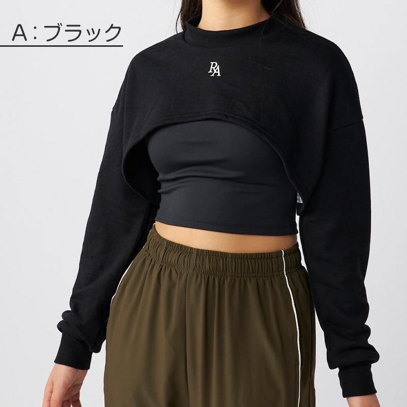 キャミブラ 短丈スウェット ダンス トレーニング 女の子 女子 かわいい シンプル repipi armario レピピアルマリオ 140~170cm トップス スウェット トレーナー キャミ スポーティー