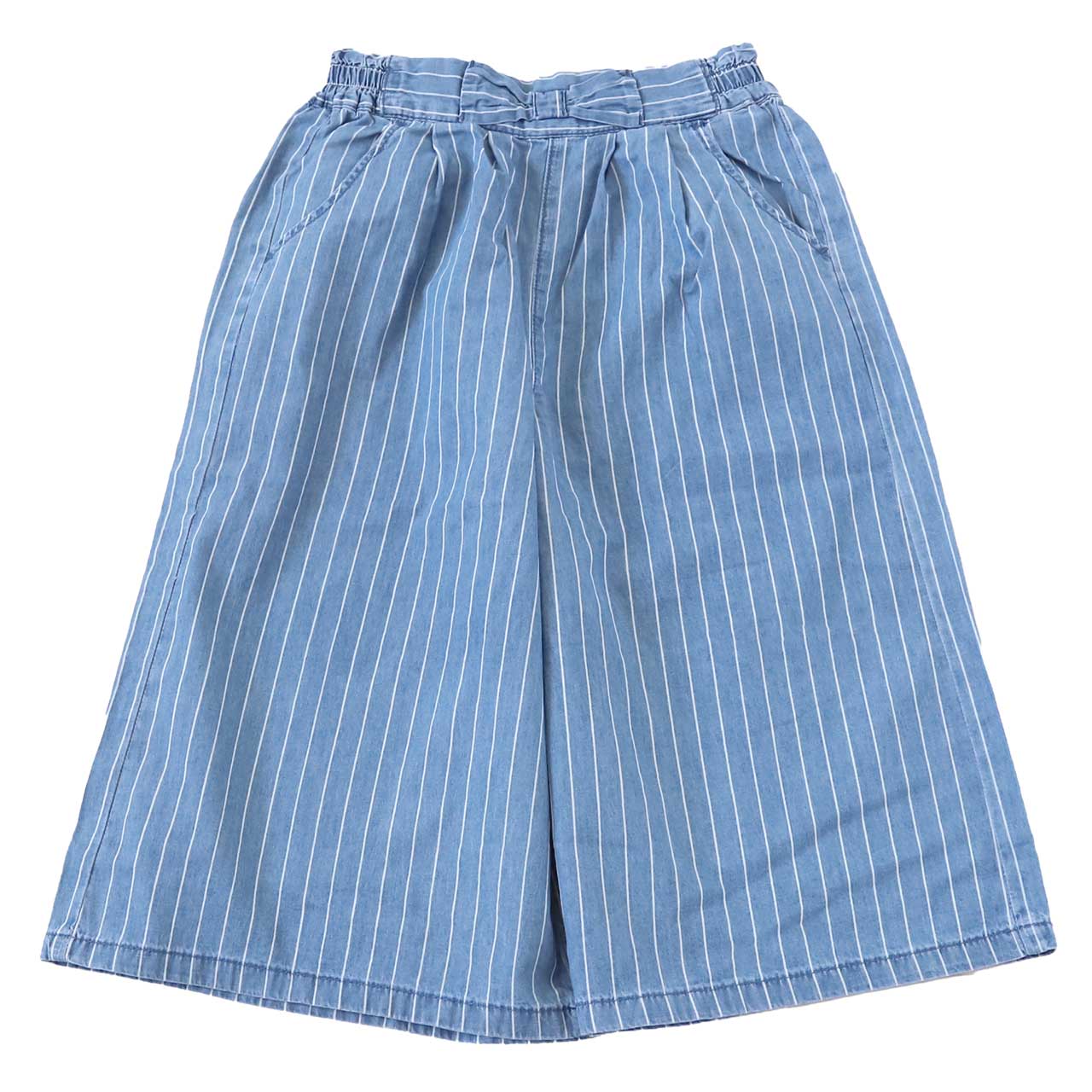 キッズ ガウチョパンツ 女の子 デニム 綿100% ワイドパンツ 子供服 110~160cm 子供 ガールズ ガール 女子 ジュニア 女児 春夏 ボトムス ボトム コットン 通園 通学 デイリー