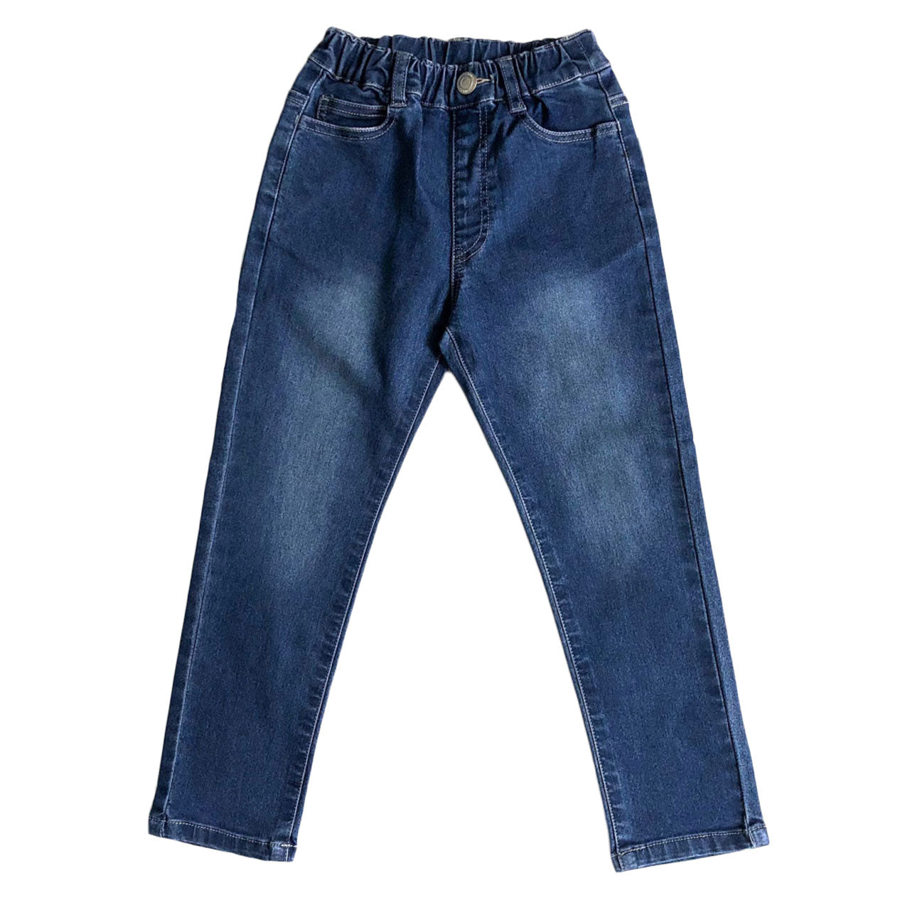 男女兼用 子供 ストレッチデニム 長ズボン ロングパンツ ボトムス 90~170cm デニム ジーンズ ジーパン ズボン キッズ ジュニア こども 子ども 子供服 通園 通学 デイリー