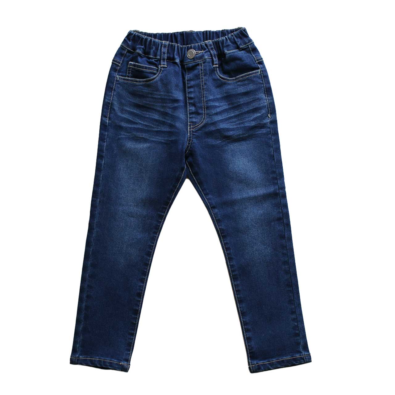 子供 ストレッチパンツ デニム 長ズボン ロングパンツ ボトムス 100~160cm ズボン パンツ ジーンズ ジーパン ボトム キッズ ジュニア 男女兼用 ユニセックス 子供 子供服 通学 デイリー