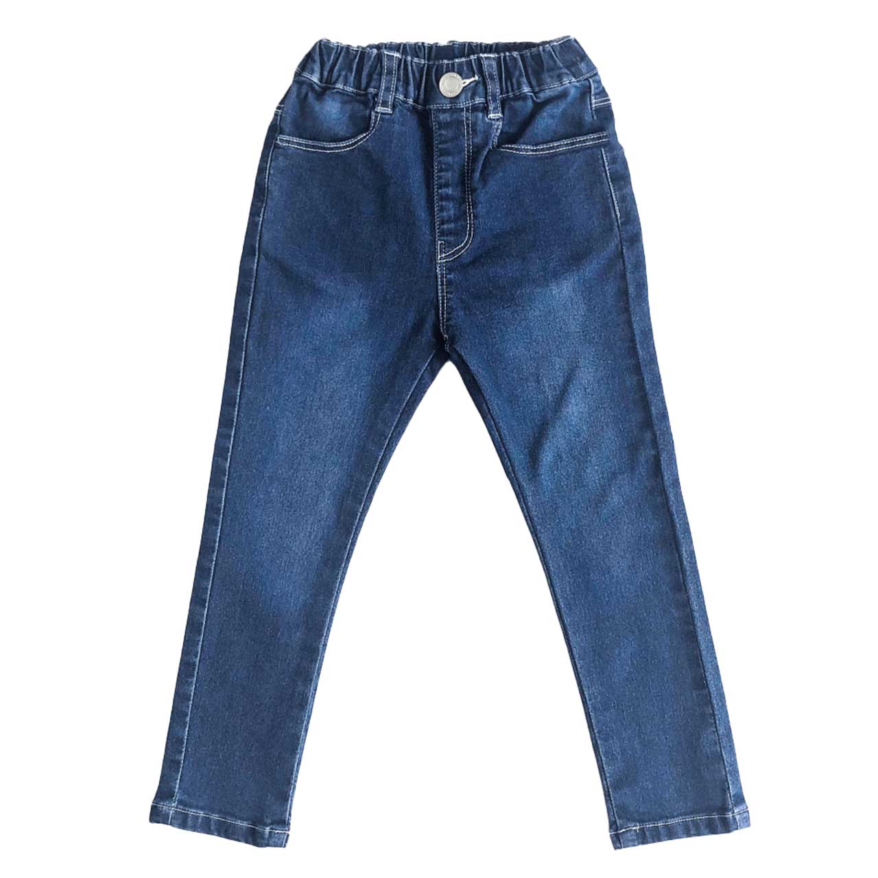 子供 ストレッチパンツ デニム 長ズボン ロングパンツ ボトムス 100~160cm ズボン パンツ ジーンズ ジーパン ボトム キッズ ジュニア 男女兼用 ユニセックス 子供 子供服 通学 デイリー
