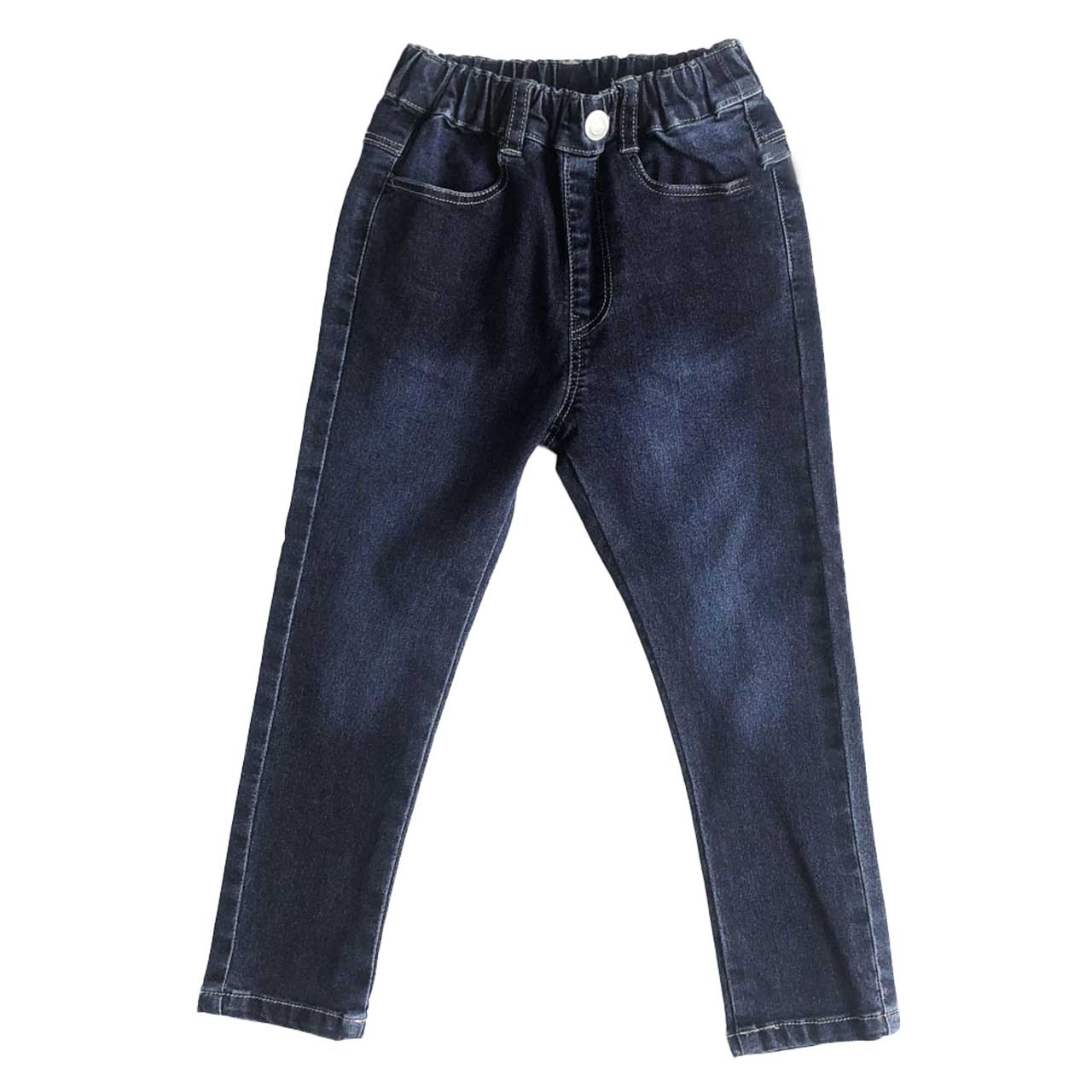 子供 ストレッチパンツ デニム 長ズボン ロングパンツ ボトムス 100~160cm ズボン パンツ ジーンズ ジーパン ボトム キッズ ジュニア 男女兼用 ユニセックス 子供 子供服 通学 デイリー