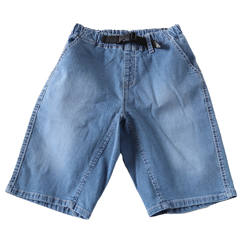 男の子 ハーフパンツ 半ズボン デニム 短パン ストレッチ 110~160cm (ジーンズ ジーパン キッズ ジュニア こども 子ども 子供服 ボーイズ ボーイ 男児 子供 ズボン ボトムス 通園 通学 デイリー) (在庫限り)