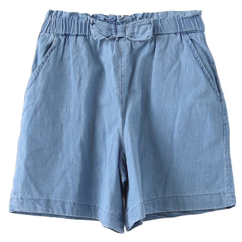 女の子 キュロット キッズ スカーチョ ショートパンツ ガウチョ 子供服 夏 ボトムス 110~160cm 薄手 涼しい デニム 子供 綿100% コットン ガールズ ガール 女子 ジュニア 女児 ボトム 通園 通学 デイリー