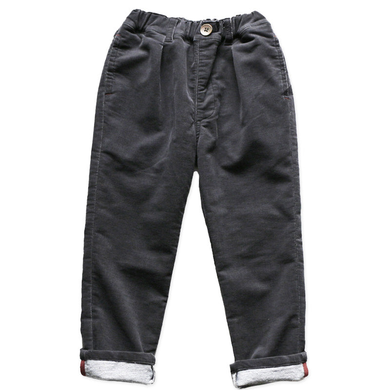 子供 長ズボン ロングパンツ ボトムス 130~160cm 冬 秋冬 あたたかい 暖かい コーデュロイ ズボン キッズ ジュニア こども 子ども 子供服 通学 デイリー ユニセックス 男女兼用 (在庫限り)