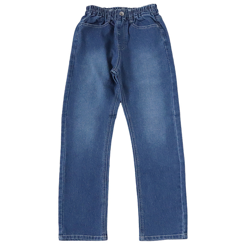 子供 ストレッチパンツ デニム 長ズボン ロングパンツ ボトムス 140~160cm ジーンズ ジーパン ズボン キッズ ジュニア こども 子ども 子供服 通学 デイリー 男の子 男児 ボーイ