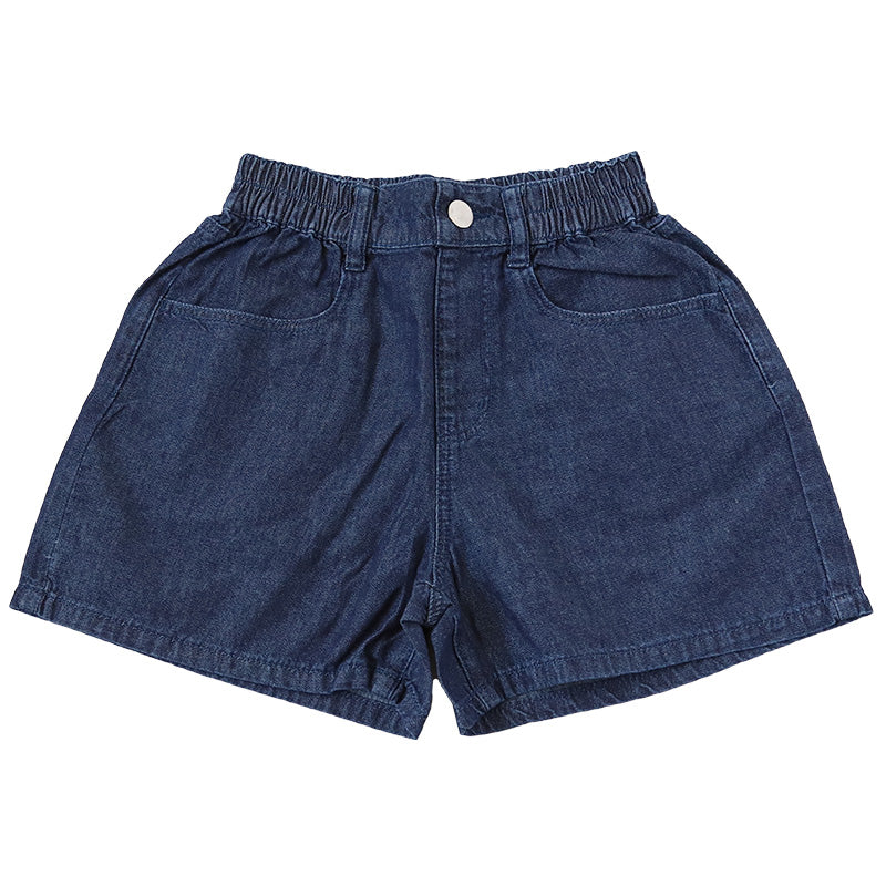 女の子 ショートパンツ デニム 綿100% キュロット 子供服 140~160cm キッズ 半ズボン 春夏 パンツ ガールズ ガール 女子 ジュニア 女児 子供 ボトムス ボトム コットン 綿 通園 通学 デイリー
