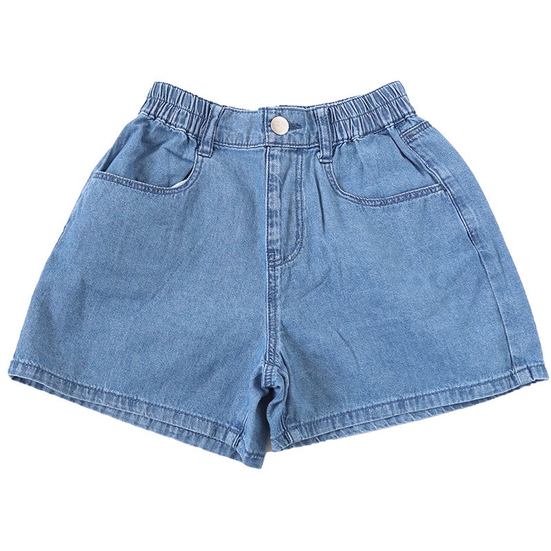 女の子 ショートパンツ デニム 綿100% キッズ 子供服 140~160cm 半ズボン 春 夏 パンツ ガールズ ガール 女子 ジュニア 女児 子供 ボトムス ボトム コットン 綿 通園 通学 デイリー (在庫限り)