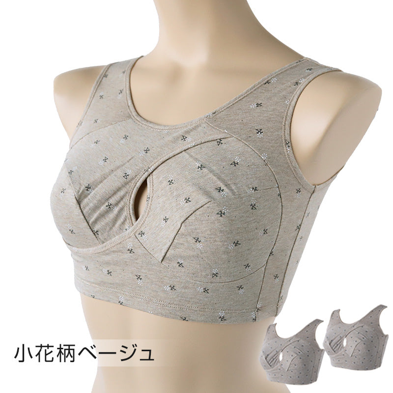 レディース ナイトブラ ノンワイヤー 2枚セット M~4L (夜用 ブラジャー 大きいサイズ 下着 インナー 綿 寝るとき 睡眠 ブラ) (在庫限り)
