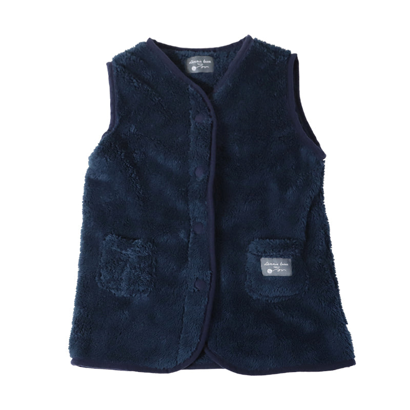 キッズ スリーパー もこもこ 冬 シープタッチ ベスト ノースリーブ 100-130cm 着る毛布 子供 男の子 女の子 ボア 袖なし 前開き 暖かい 防寒 寒さ対策 子供服 ルームウェア パジャマ あったか 100 110 120 130