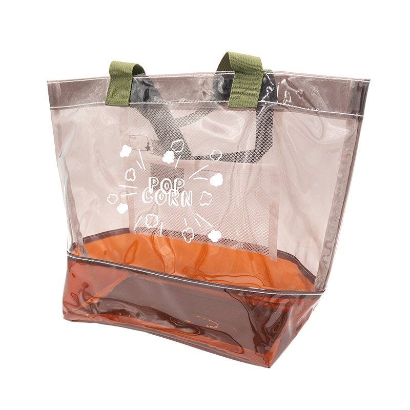 プールバッグ 男の子 女の子 キッズ スイムバッグ クリア 透明 約26×30cm 手さげ キッズ スイミングバッグ 水泳バッグ 男の子 女の子 サブバッグ スイミング プール 水泳 サブバック 通園 通学 入園準備 入学準備 防水 (在庫限り)
