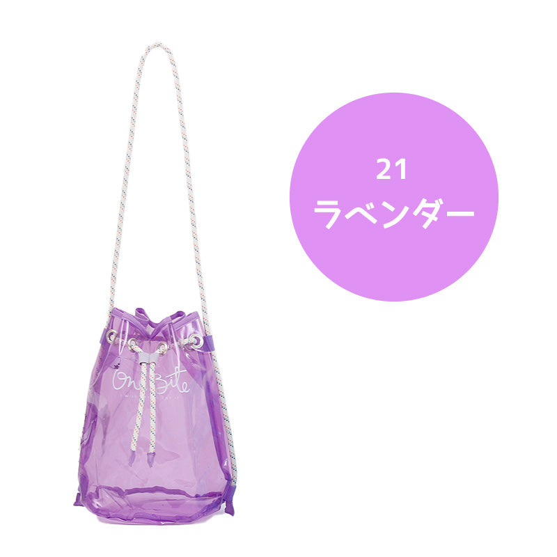 プールバッグ 女の子 男の子 キッズ スイムバッグ ボンサック クリア 約23×32cm (リュックサック キッズ 透明 スイミングバッグ 水泳バッグ 男の子 女の子 サブバッグ スイミング プール 水泳 サブバック 通園 通学 入園準備 入学準備 防水) (在庫限り)