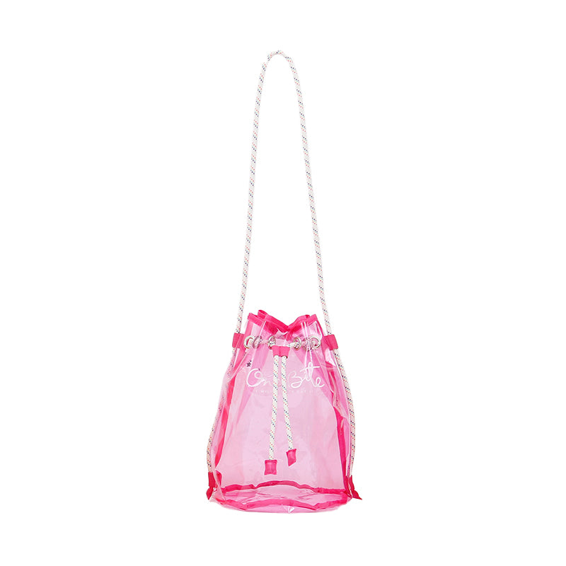プールバッグ 女の子 男の子 キッズ スイムバッグ ボンサック クリア 約23×32cm (リュックサック キッズ 透明 スイミングバッグ 水泳バッグ 男の子 女の子 サブバッグ スイミング プール 水泳 サブバック 通園 通学 入園準備 入学準備 防水) (在庫限り)