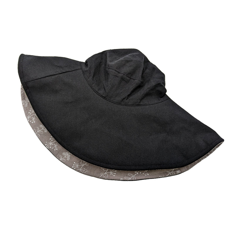 帽子 レディース ハット UVカット つば広 リバーシブル おしゃれ 紫外線 日よけ 約58cm コットン 女性 紫外線対策 日除け 無地 柄 日焼け対策 uv 綿100% (在庫限り)