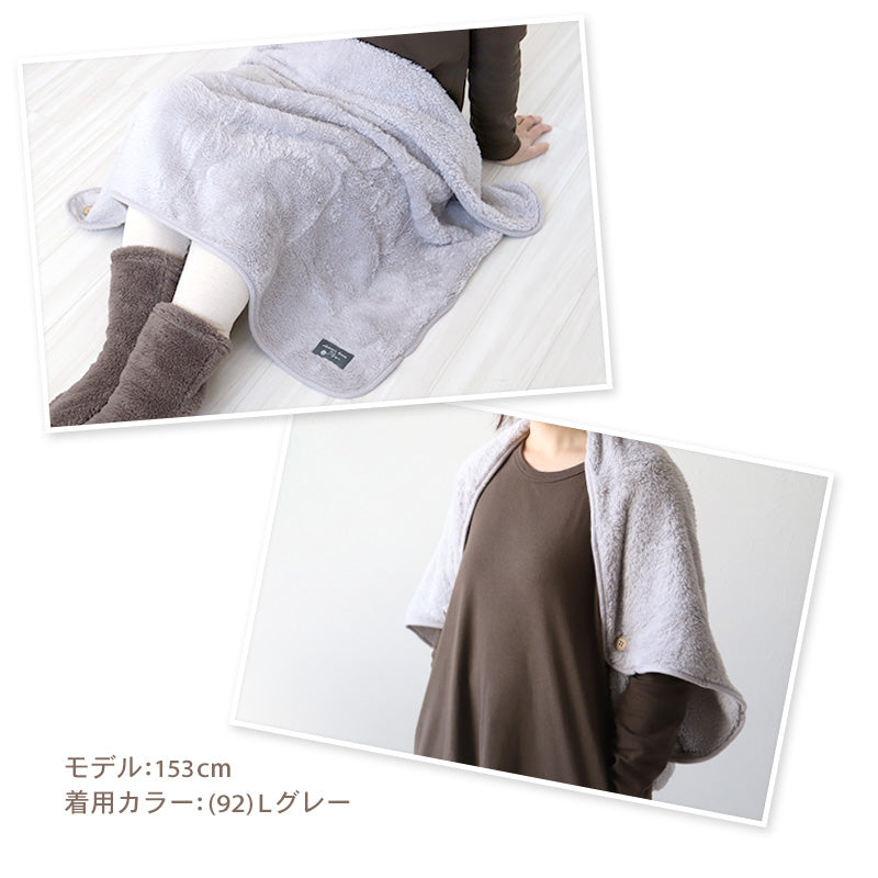 巻きスカート 防寒 ひざ掛け おしゃれ ひざかけ ブランケット シンプル 約70×100cm あったか 可愛い かわいい ラップスカート スカート もこもこ 冬 冷え対策 無地 毛布
